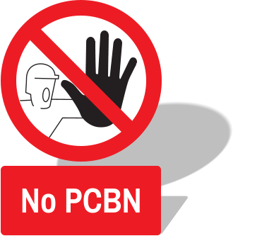 No PCBN